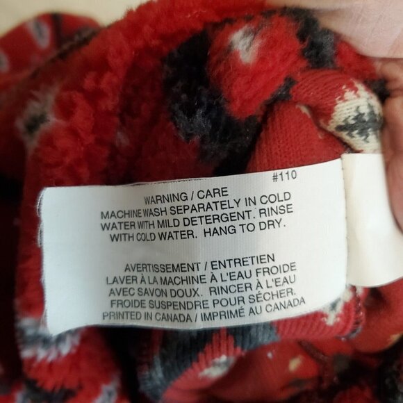 Tsunami 1/2 Zip Fleece Pullover Shirt Men Medium Red Black Aztec Chevron Outdoor - Picture 10 of 16